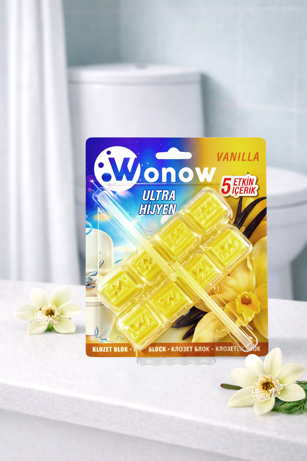 Wonow Ultra Hijyen Vanilya Kokulu Klozet Bloğu (2'li)