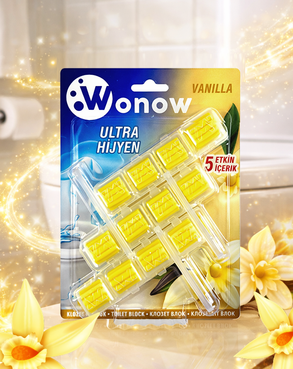 Wonow Ultra Hijyen Vanilya Kokulu Klozet Bloğu (3'lü)